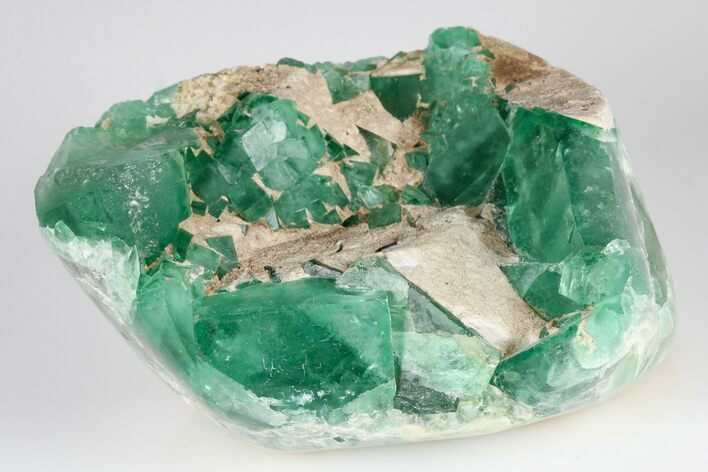 Green, Fluorescent, Cubic Fluorite Crystals - Madagascar #183898